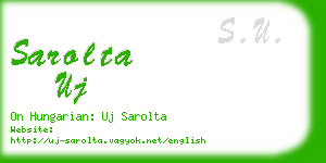 sarolta uj business card